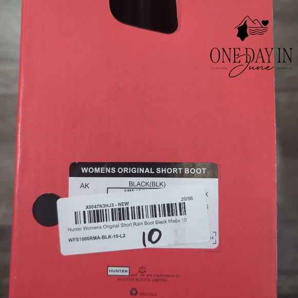 Hunter Original Short Rain Boot Size 10 - Picture 4 of 4